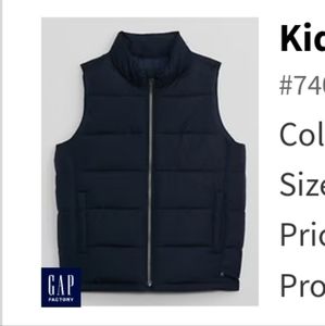 Kids Coldcontrol Puffer vest